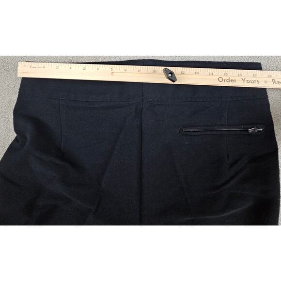 VINTAGE Skitique Ski Pants Snow Sports Wool Blend Black Mens Size 38L Japan - Picture 9 of 11